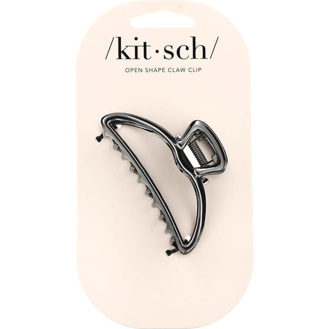 Kitsch, pince à griffes ouverte, hématite, 1 pince white