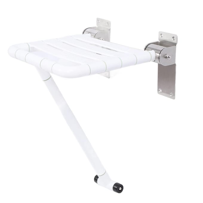 Opvouwbaar Douchezitje Waterdicht Multifunctioneel Wandgemonteerde Douchebank voor Badkamer white