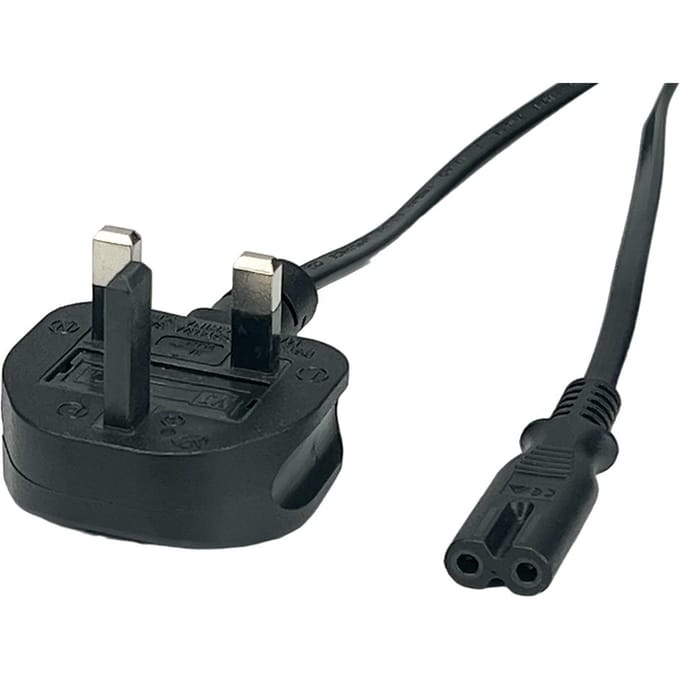 Britse Stroomkabel C7 1.8m Zwart