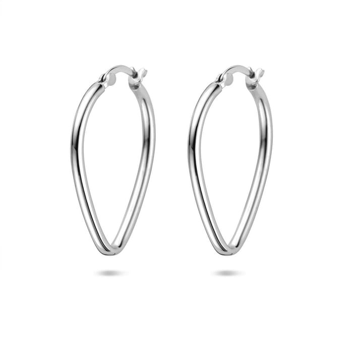Zilveren gerhodineerde oorringen 25,5 mm - 1341736
