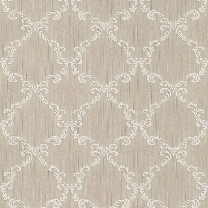 Textiel look behang Profhome 956291-GU textiel behang gestructureerd in textiel look mat beige 5,33 m2