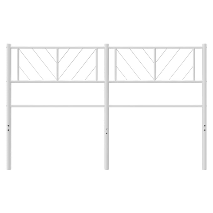 vidaXL - Vervangend - hoofdbord - 120 - cm - metaal - wit