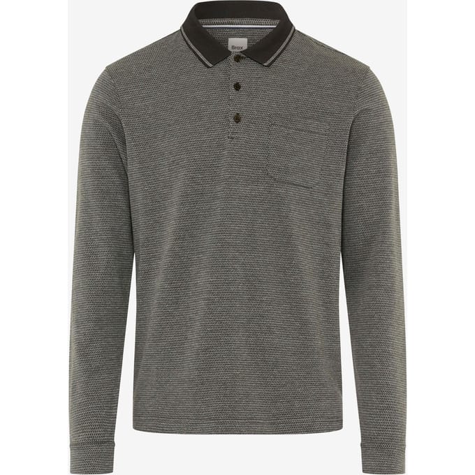 Brax Heren Poloshirt  Style PHARELL pine, groen, maat M