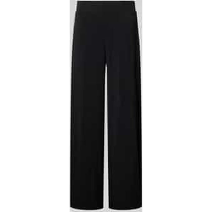 Straight leg stoffen broek met elastische band