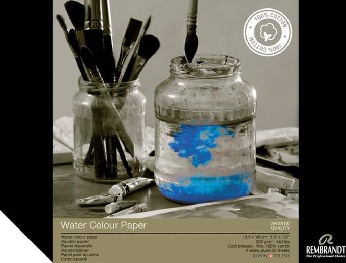 Rembrandt aquarel papier - 100% katoen - FSC mix