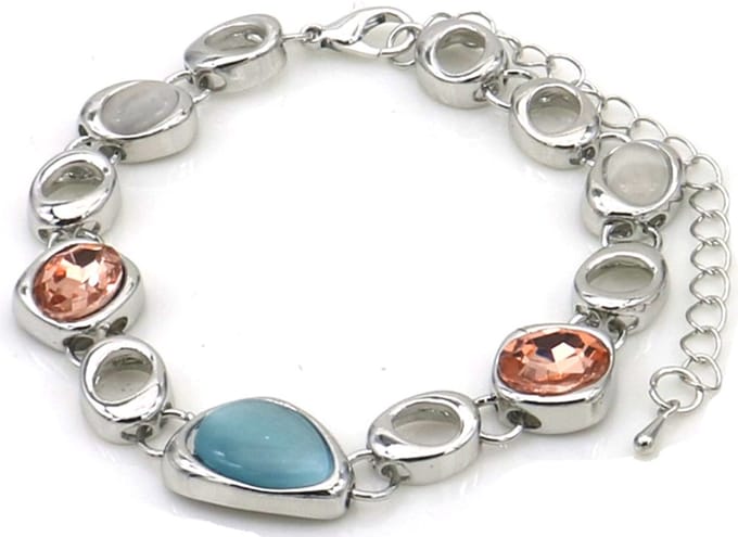 Armband - fashion - 16-21 cm - zilver