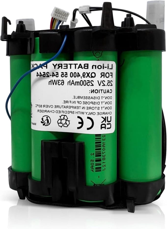 Batterij Vervanging - Accu Stofzuiger - Schoonmaken Thuis - Hoge Capaciteit - 25.2V - Zwart