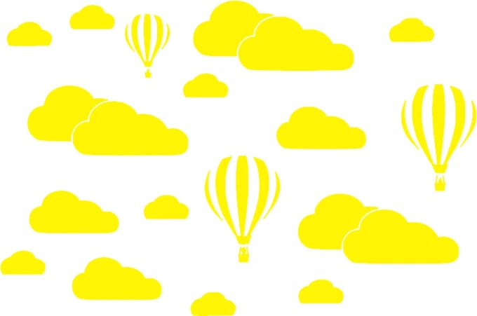 Muursticker Luchtballon