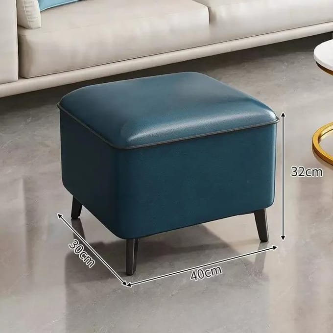 Kruk Thuis Licht Luxe Lage Krukken Deurgang Schoenen Wisselkrukken Vierkante Kruk Woonkamer Sofa Zijbank Lederen Poefs Poef