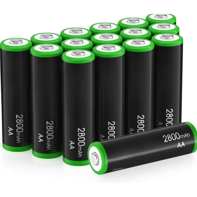 16x Oplaadbare AA Batterijen 2800 mAh 1.2V - Ni-MH Oplaadbare Batterijen AA