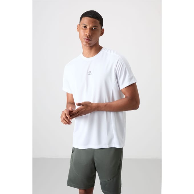 Heren Effen Crew Neck Korte Mouwen T-Shirt