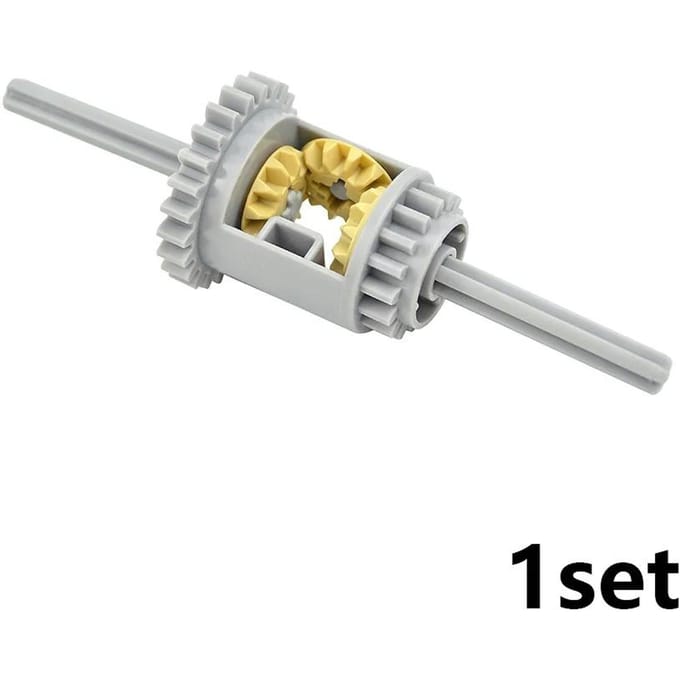 MOC Technische Differentiële Bouwstenen Mechanisch Speelgoed High-Tech Component Tandwielen Werkt Met featuring 6573 62821 65414 gray