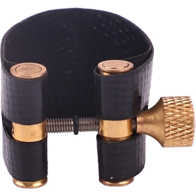 Attache Saxophone Fixation à Vis Réglable Son Uniforme Remplacement Attache Sax Ténor Noir black