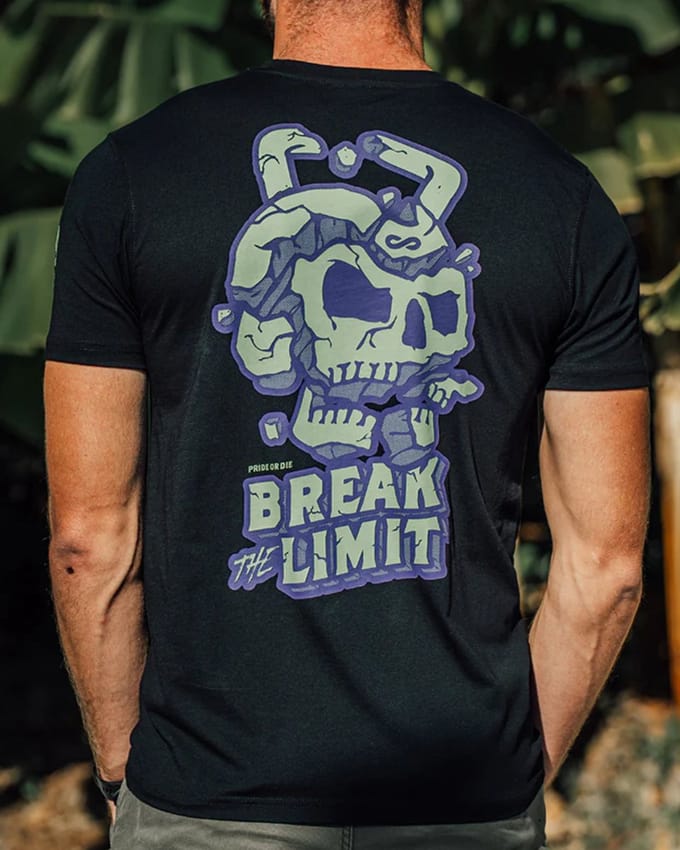 PRiDEorDiE BREAK THE LIMIT T-Shirt Black - M