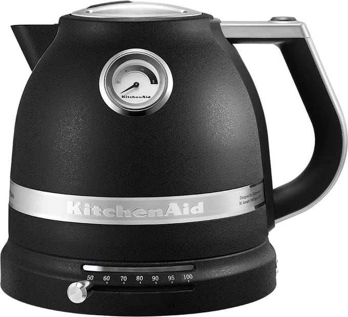 KitchenAid Waterkoker Artisan - Vulkaanzwart - 5KEK1522EBK- TEMPERATUURREGELING 1,5L