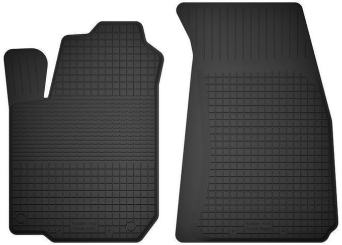 Wielganizator BasicProtect - Auto Rubbermatten - Voor - Mitsubishi Outlander I - Antislip - 2 Stuks