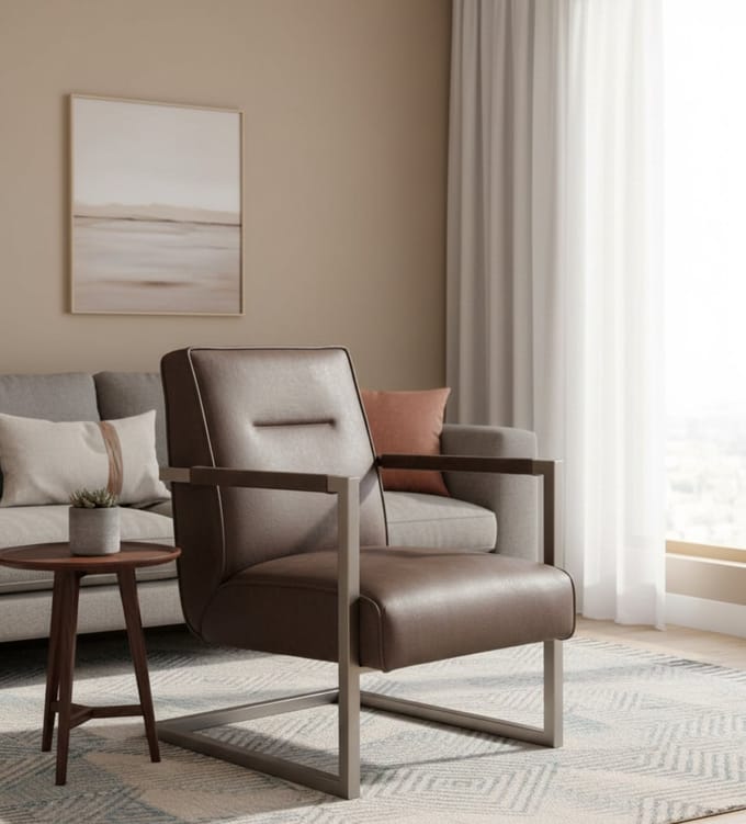 Fauteuil 65x75x85 cm - Grijs - Medahomestore