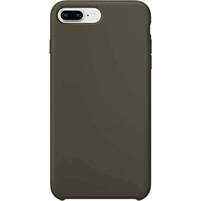 iPhone 7 Plus Siliconen Back Cover - dark olive