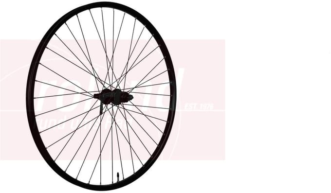 Roland Achterwiel Rival 21-584 zwart disc QR 10v