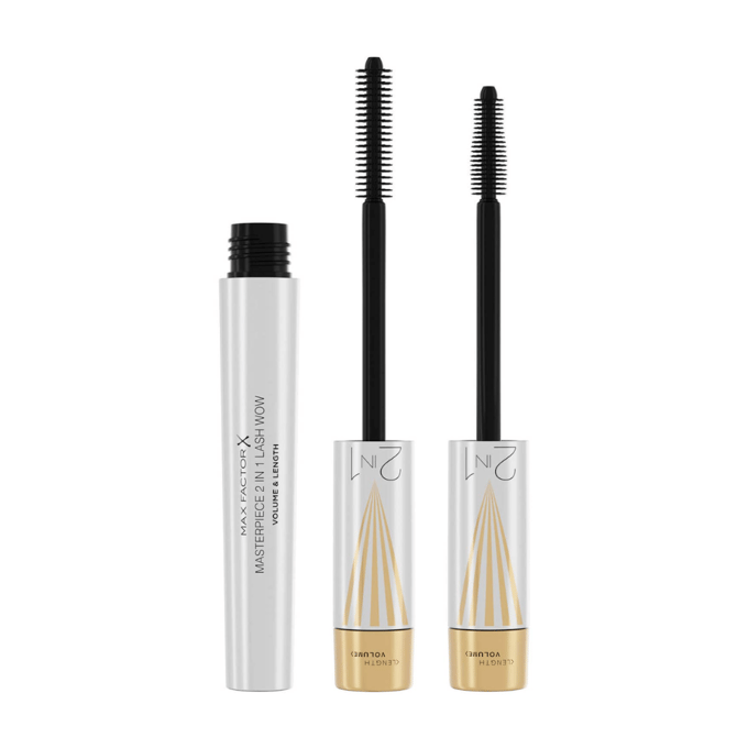 Masterpiece 2 In 1 Lash Wow Mascara 001 Black 7 ml – Mascara, Volumizing, For Women, 001 Black, Suitable For Daily Makeup Routine