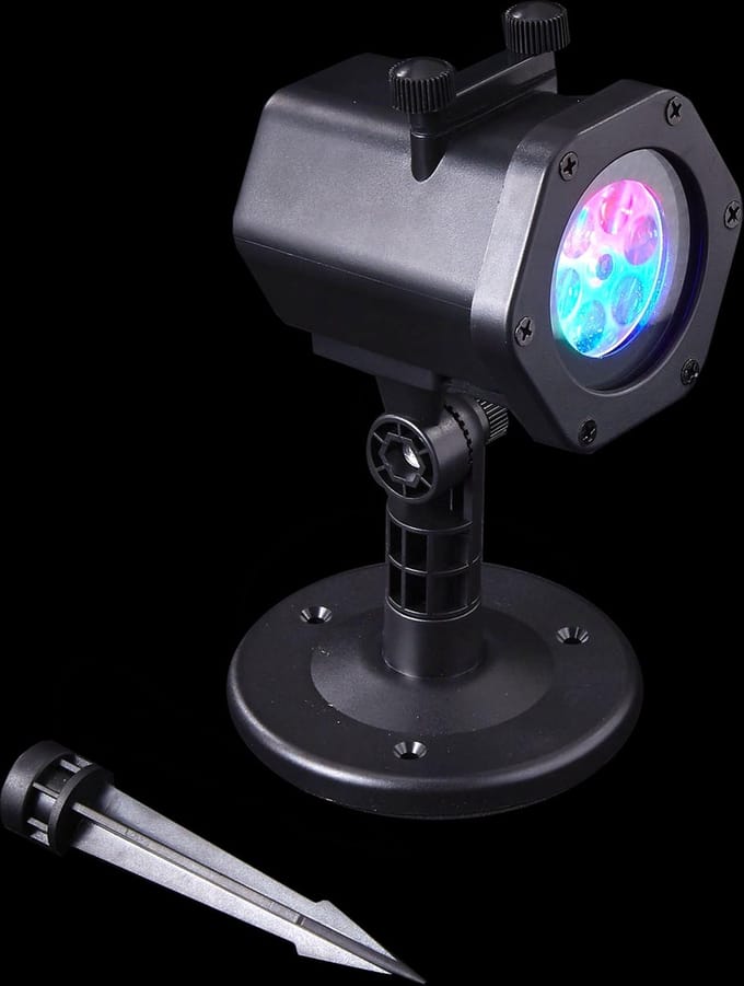 Luca Lighting - Lamp x-mas figurine multicolour laser IP44 - l13xw11xh20,5cm