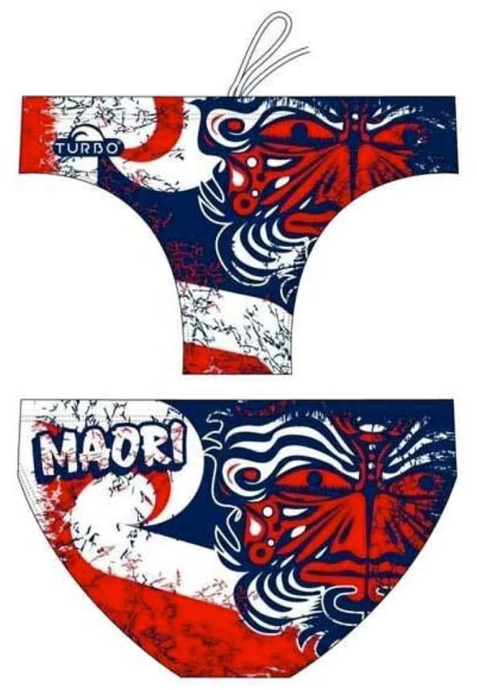 Turbo Maori Flags Zwemslip Blauw L Man
