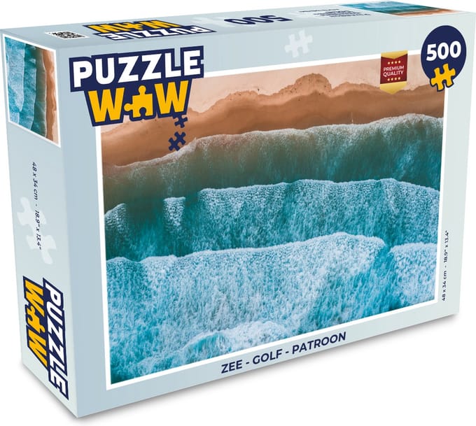 Puzzel Zee - Golf - Patroon - Legpuzzel - Puzzel 500 stukjes