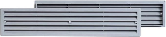 Kunststof rooster 450x92 mm grijs - VR459P