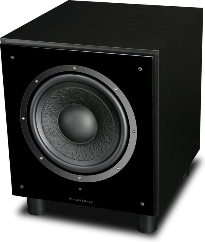 Wharfedale SW-10 Subwoofer – 10” Long-Throw Woofer – Ingebouwde 200W Versterker – Variabele Crossover – Zwart