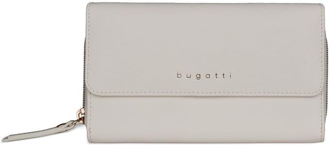 bugatti portemonnee Emilia Ladies Long Wallet With Flap Creme crème