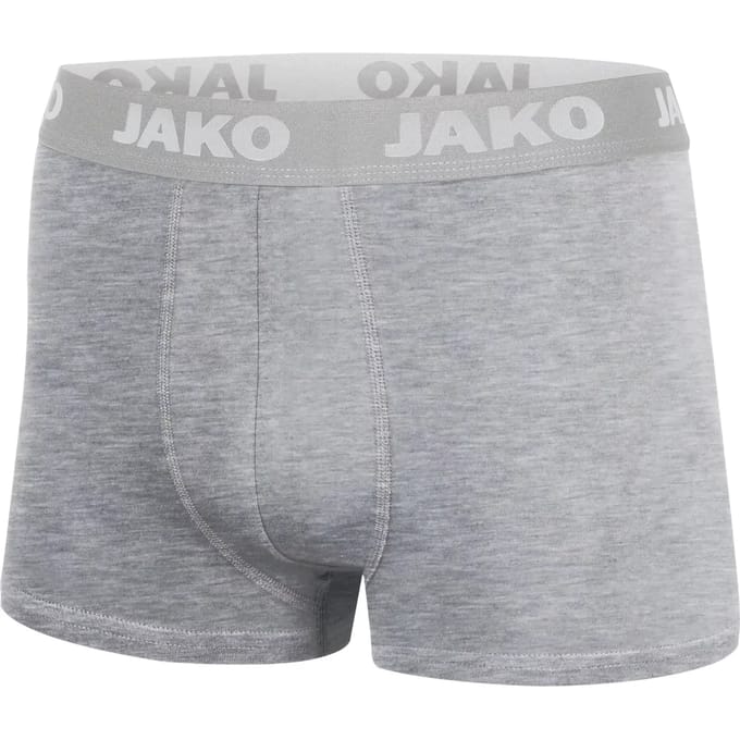 Jako Basic - 2-Pack Boxershort Functioneel Heren - Grijs Gemeleerd | Maat: S