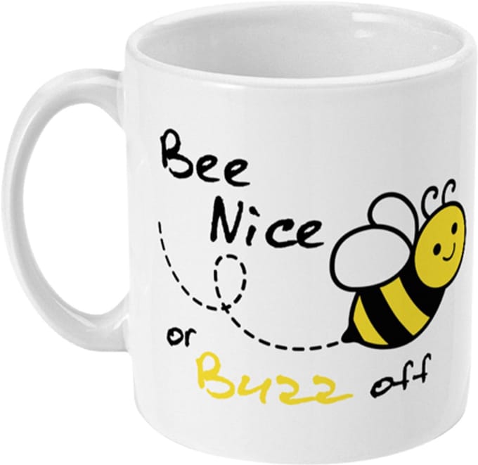 Mok Bee collectie | Bee Nice or Buzz off | 325ml