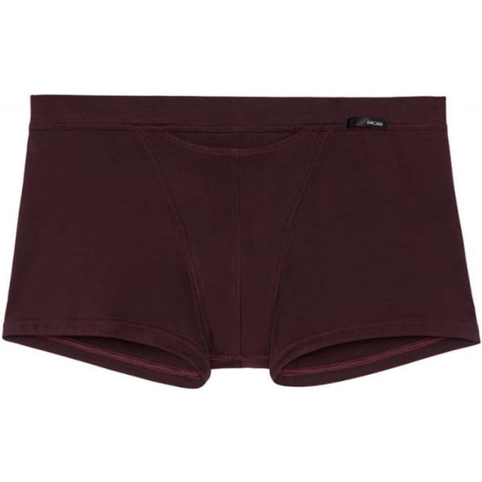 HOM Tencel soft comfort boxer briefs HO1 (1-pack) - heren boxer kort met horizontale gulp - bordeaux