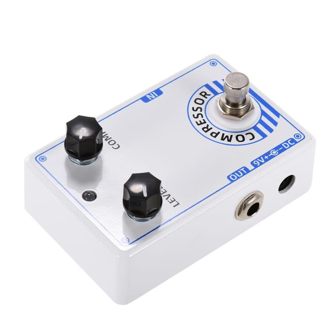 Dolamo D 1 Chubby Comp Pedal Compressor Elektrische Gitaar Effectpedaal met True Bypass wit