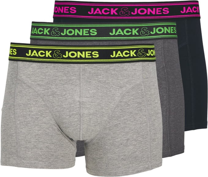 Jack & Jones - Heren Onderbroeken 3-Pack Jacethan Boxers - Multi - Maat L