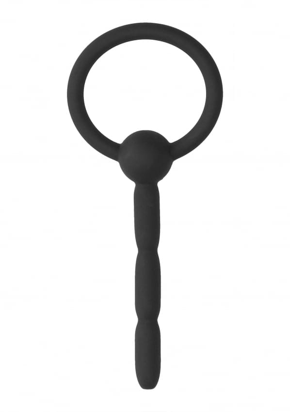Ouch - Urethral Sounding - Siliconen Penis Plug met ring - 8 mm