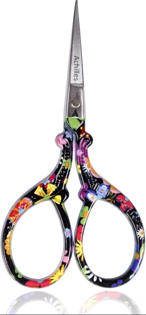 Achilles® Rainbow Pro Borduurschaar - Naaidoos Schaartje - Kruidenschaar - Stofschaar