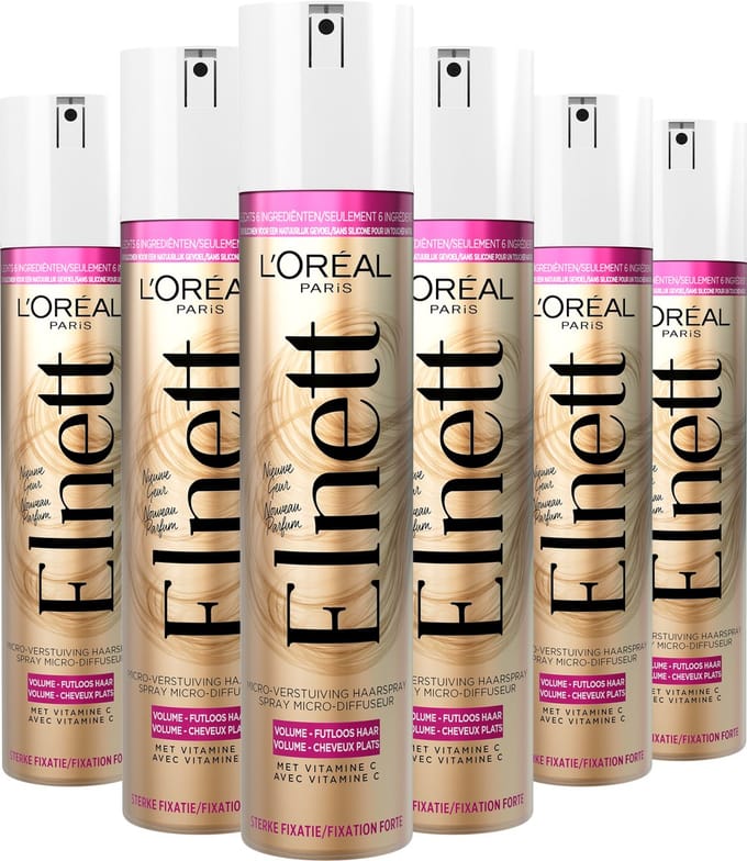 L’Oréal Paris Elnett -Haarspray Volume Extra Sterk - 6 x 75ml