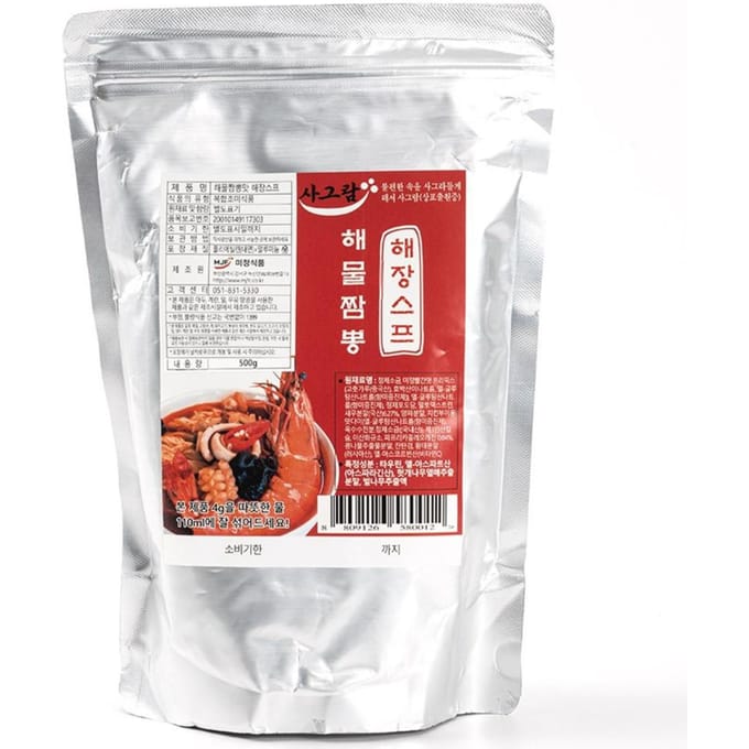 Sagram Seafood Jjamppong Smaak Poeder Soep Hartig Pittige Bouillon Basis 500g Pak van 1 gray