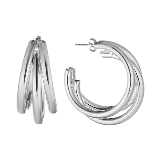 Oorsteker trio/40mm/zilver