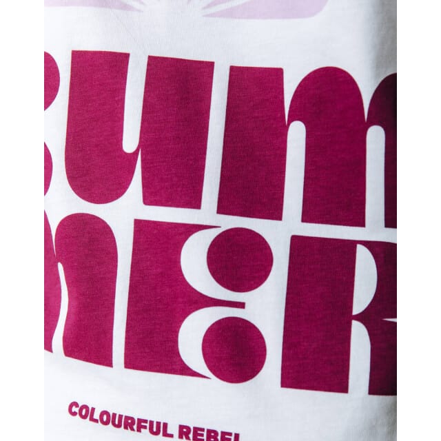 Colourful Rebel Summer Shell Boxy Tee- M