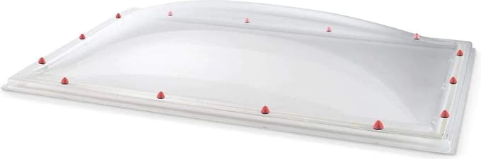 Skylux polycarbonaat lichtkoepel dubbelwandig - helder 0500 x 0800 mm