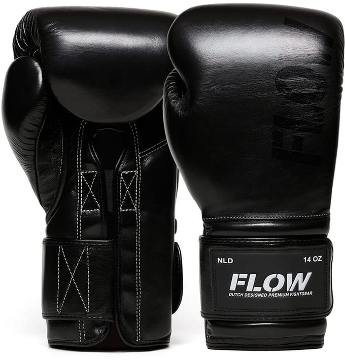 Flow - Challenge Bokshandschoenen - Echt Leer - Zwart 12 oz