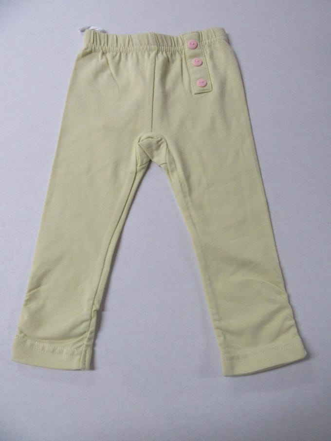 Dirkje - Legging - Meisje - geel - Effen - 9 maand 74