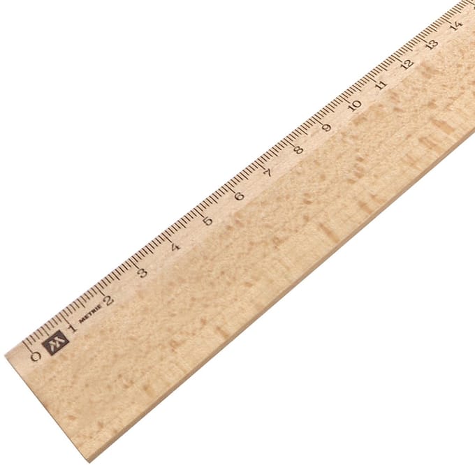 CombiCraft houten liniaal 30 cm - per stuk