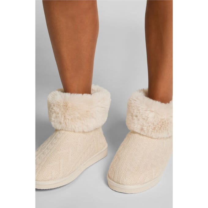 Hunkemöller Pantoffel Saar Wit