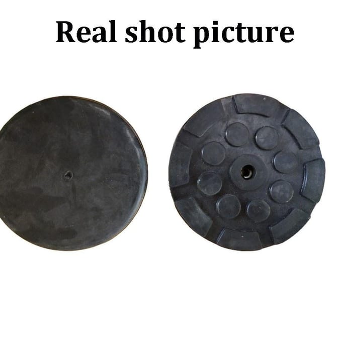 4 pièces robuste 122mm voiture camion rond en caoutchouc souple solide poste bras de levage tampons disque black