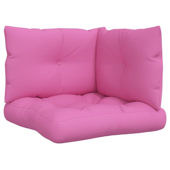 vidaXL - Palletkussens - 3 - st - oxford - stof - roze