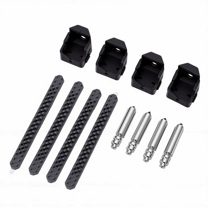 4 Stuks Hotend Nozzle Set Geschikt voor Kobra X 0.25mm 0.4mm 0.6mm 0.8mm Gehard Staal Snel Verwisselbaar Geïntegreerd Hoge Snelheid Printen