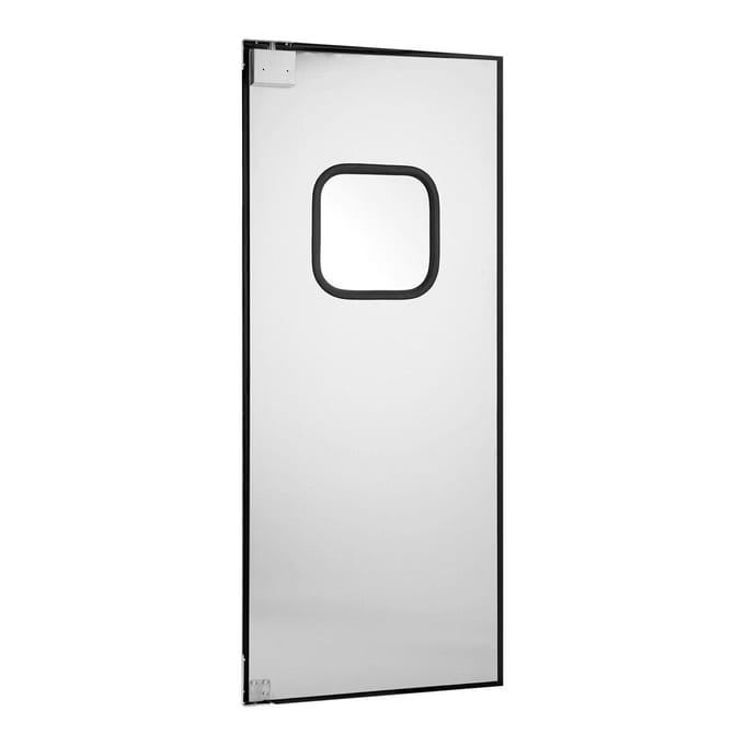 Roestvrij Staal Verkeerszwaaideur Enkel Paneel 91,4x213,4 cm Commercieel
